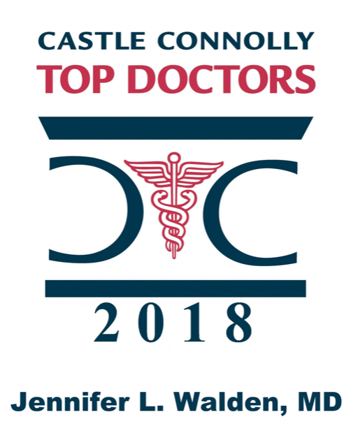Dr. Jennifer Walden's 2018 Top Docs logo