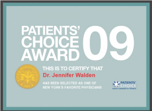 Jennifer Walden Awarded New York's Favorite Plastic Surgeon